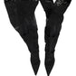 Dolce & Gabbana Black Over The Knee Sock Pumps Boots Shoes