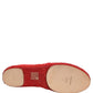 Dolce & Gabbana Red Taormina Lace Espadrille Flats Shoes