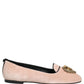 Dolce & Gabbana Pink Velvet Devotion Loafers Flats Shoes