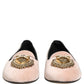 Dolce & Gabbana Pink Velvet Devotion Loafers Flats Shoes