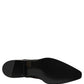 Dolce & Gabbana Black Leather Lace Up Derby Dress Shoes