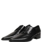 Dolce & Gabbana Black Leather Lace Up Derby Dress Shoes
