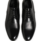 Dolce & Gabbana Black Leather Lace Up Derby Dress Shoes