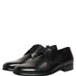 Dolce & Gabbana Black Leather Lace Up Derby Dress Shoes