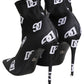 Dolce & Gabbana Black Logo Stretch Heels Ankle Boots Shoes