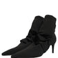 Dolce & Gabbana Black Stretch Socks Heels Ankle Boots Shoes