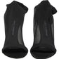 Dolce & Gabbana Black Nylon Mesh Sock Style Boots Shoes