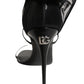 Dolce & Gabbana Black Stiletto Sandals Socks High Boots Shoes