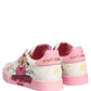 Dolce & Gabbana White Pink Portofino Royal Pig Sneakers Shoes