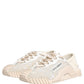 Dolce & Gabbana White Lace NS1 Low Top Sneaker Sports Shoes
