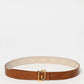 Liu Jo Beige Leather Regular Belt
