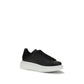 Alexander McQueen Black Calf Leather Bos Taurus Platform Sneakers