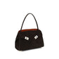 Ferragamo Brown Calf Leather Bos Taurus Shoulder Bag