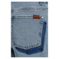 7FOR Blue Cotton Straight-Leg Jeans