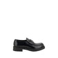 Prada Black Calf Leather Bos Taurus Platform Loafers