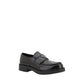Prada Black Calf Leather Bos Taurus Platform Loafers