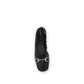Gucci Black Calf Leather Bos Taurus Ballet Flats