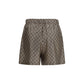 Gucci Beige Silk Bermuda Shorts