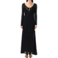 Tom Ford Black Metallic Fibre Casual Dress