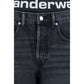 Alexander Wang Gray Cotton Relaxed Fit Jeans