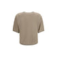Brunello Cucinelli Beige Cashmere T-Shirt