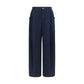 Brunello Cucinelli Blue Cotton Casual Pants