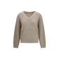 Brunello Cucinelli Beige Cashmere Sweatshirt