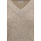 Brunello Cucinelli Beige Cashmere Sweatshirt