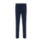 Brunello Cucinelli Blue Cotton Casual Pants