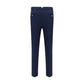 Brunello Cucinelli Blue Cotton Casual Pants