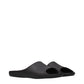 The Row Black Cotton Slippers