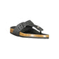 Laura Biagiotti Black Polyurethane Women's Sandal