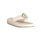 Laura Biagiotti White Polyurethane Women's Sandal