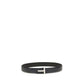 Tom Ford Black Calf Leather Bos Taurus Belt
