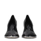 Burberry Black Leather High Heel Pumps
