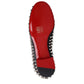 Christian Louboutin Black Leather Slip-On Loafers