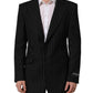 Dolce & Gabbana Black Stripes Wool Single Breasted Blazer