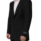 Dolce & Gabbana Black Stripes Wool Single Breasted Blazer