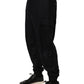 Dolce & Gabbana Black Mid Waist Cargo Jogger Sweatpants Pants