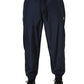 Dolce & Gabbana Dark Blue Polyester Jogger Sweatpants Pants