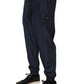 Dolce & Gabbana Dark Blue Polyester Jogger Sweatpants Pants