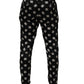 Dolce & Gabbana Black Silk Skinny Leg Dress Men Trouser Pants