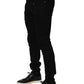 Dolce & Gabbana Black Embellished Cotton Skinny Denim Jeans