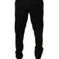Dolce & Gabbana Black Wool Skinny Leg Dress Trouser Pants