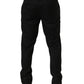 Dolce & Gabbana Black Wool Skinny Leg Dress Trouser Pants