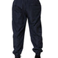 Dolce & Gabbana Dark Blue Polyester Jogger Sweatpants Pants