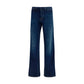 Gucci Blue Cotton Flared Jeans