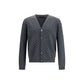 Gucci Gray Wool Oves Aries Cardigan