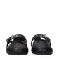 Miu Miu Black Leather Ballet Flats