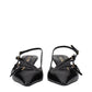 Miu Miu Black Leather High Heel Pumps